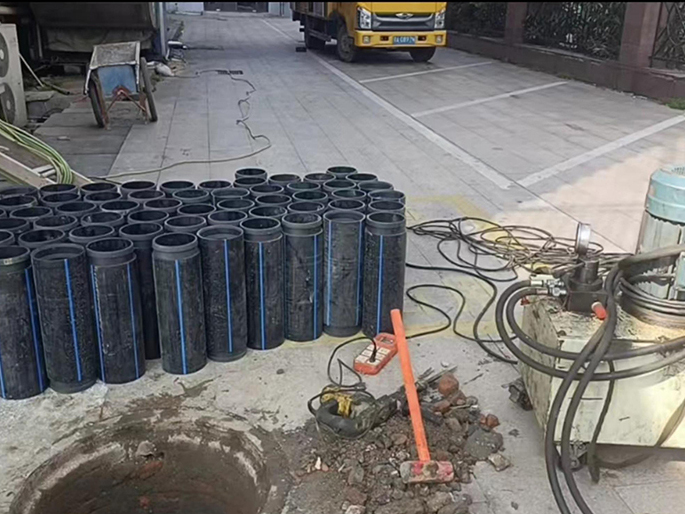 任县PE置换管厂家 DN315置换管 非开挖管短管置换